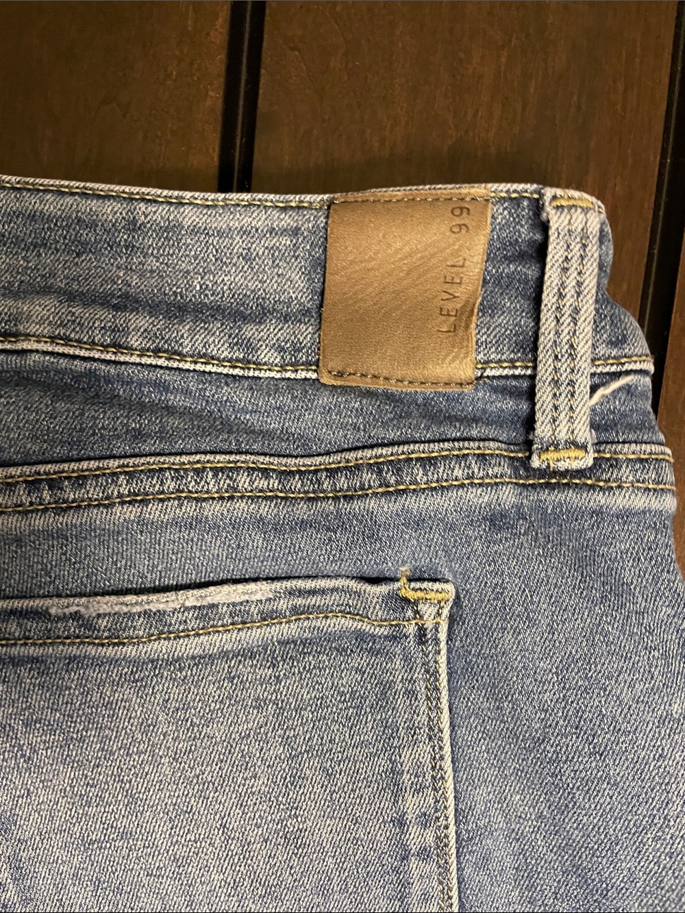 Level 99 Light Blue Rolled-Hem Denim Shorts - Picture 4 of 7